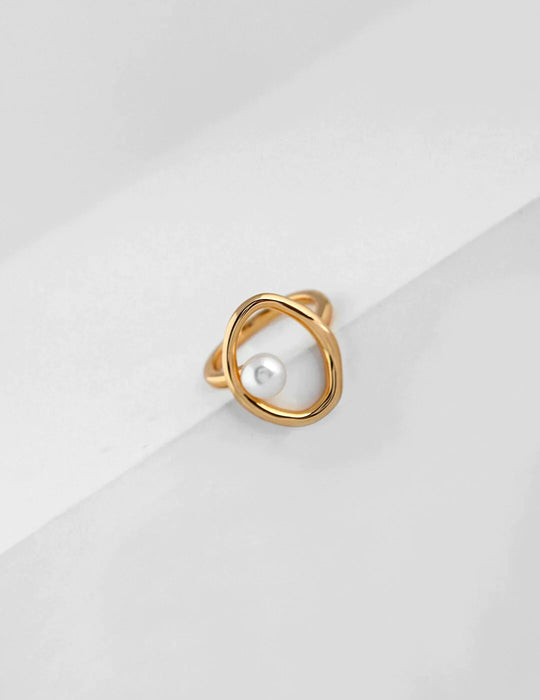 Geometric Open Circle Ring