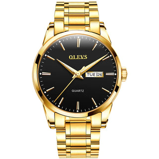 Men's Watches Waterproof Stainless Steel Quartz Male Wristwatch Men Gold Watch Fashion Luminous Luxury Watches for Men