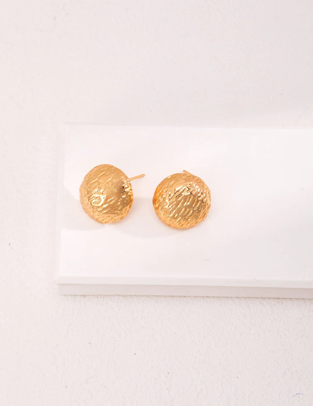 Hand-Carved Texture round Stud