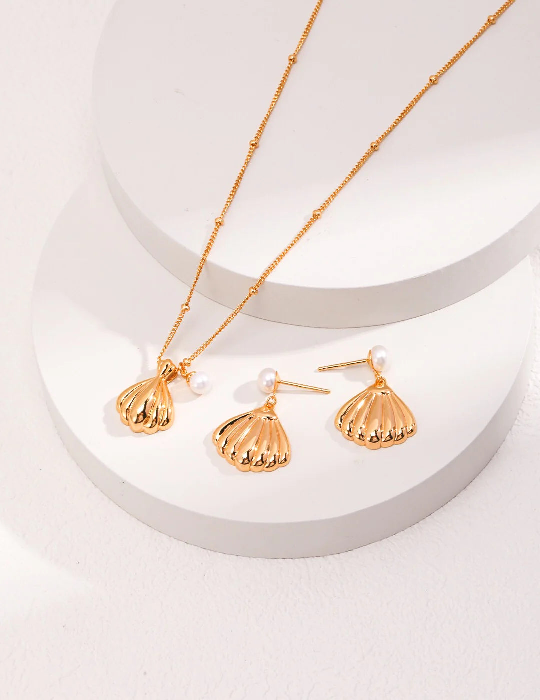 Freshwater Pearl Shell Drop Earrings