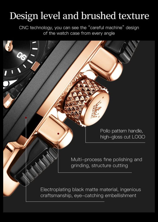 Watches for Men Quartz Chronograph Leather Fashion Dress Watch Date Waterproof Luminous Casual Square Business Wrist Watches …