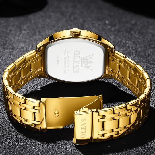 Men Watches Square Business Dress Diamond Analog Quartz Date Luxury Watch for Men Casual Stainless Steel Waterproof Luminous Two Tone Wrist Watch