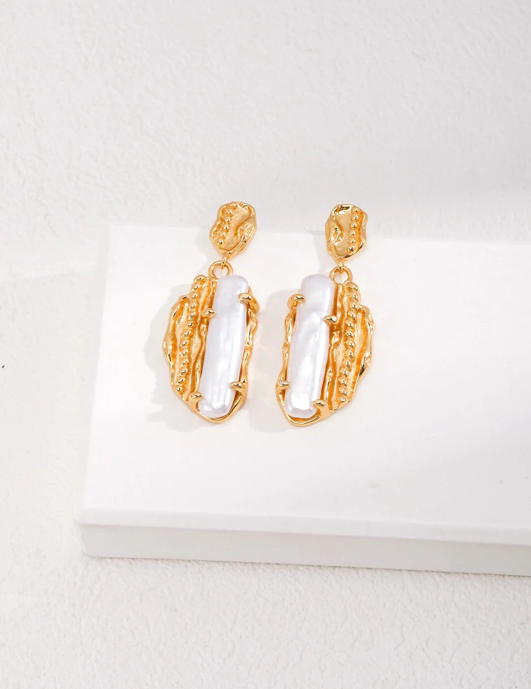 Vintage Style Baroque Pearl Earrings