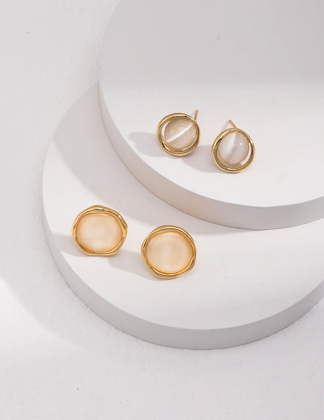 Cat'S Eye Stone Earrings