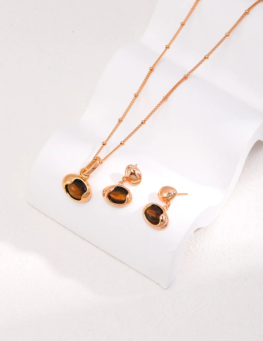 Tiger Eye Stone Necklace