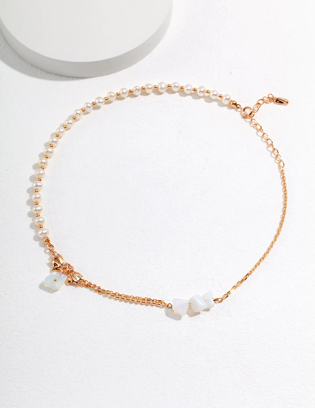 Irregular Design Opal Pearl Necklace