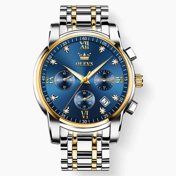 Men's Watch Top Brand Luxury Chronograph Luminous Quartz Watch Fashion Business Waterproof Stainless Steel Wrist Watch