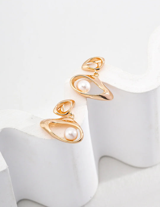 The Eye of Hope Pearl Drop Earrings