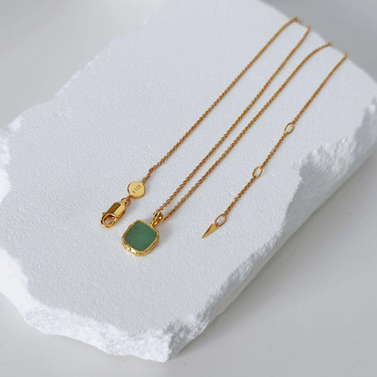 Natural Rhodochrosite / Green Aventurine Necklace