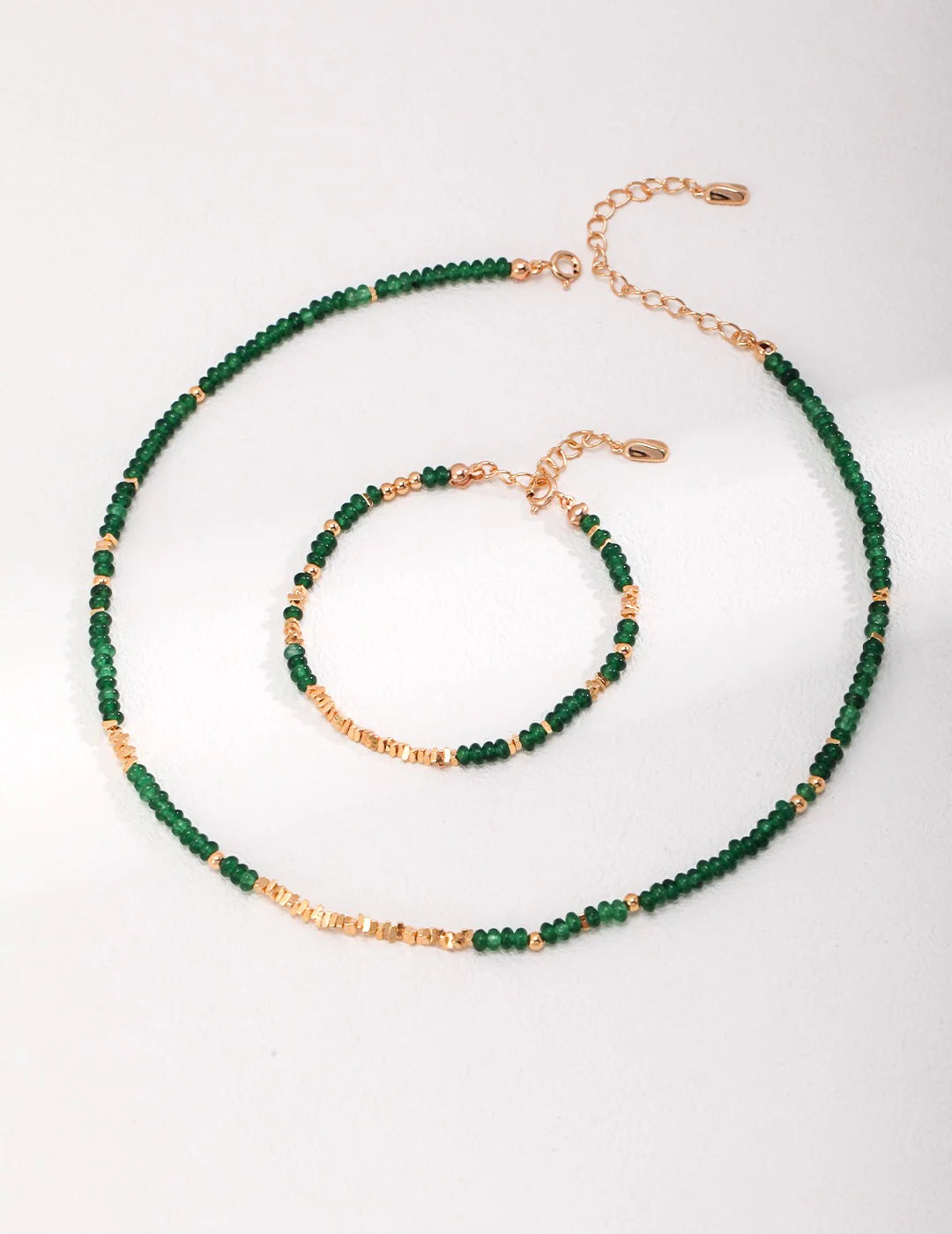 Emerald Sterling Silver Broken Bracelet